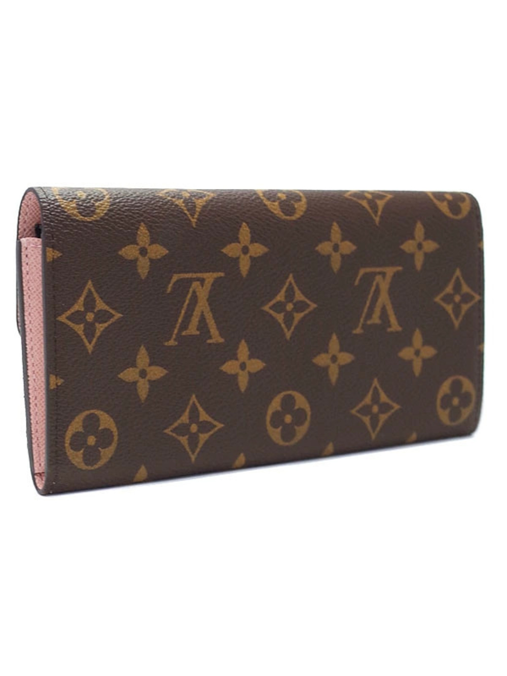 Louis Vuitton Wallet Portefeuille Emilie Bi fold Monogram Long Brown